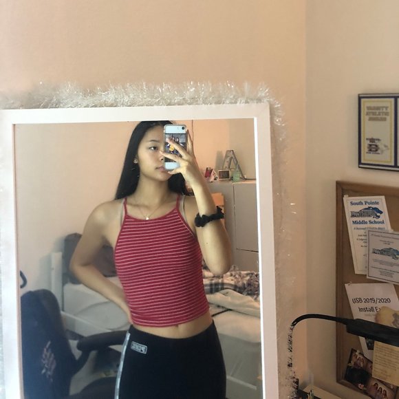 Brandy Melville Tops - Brandy Melville striped tan